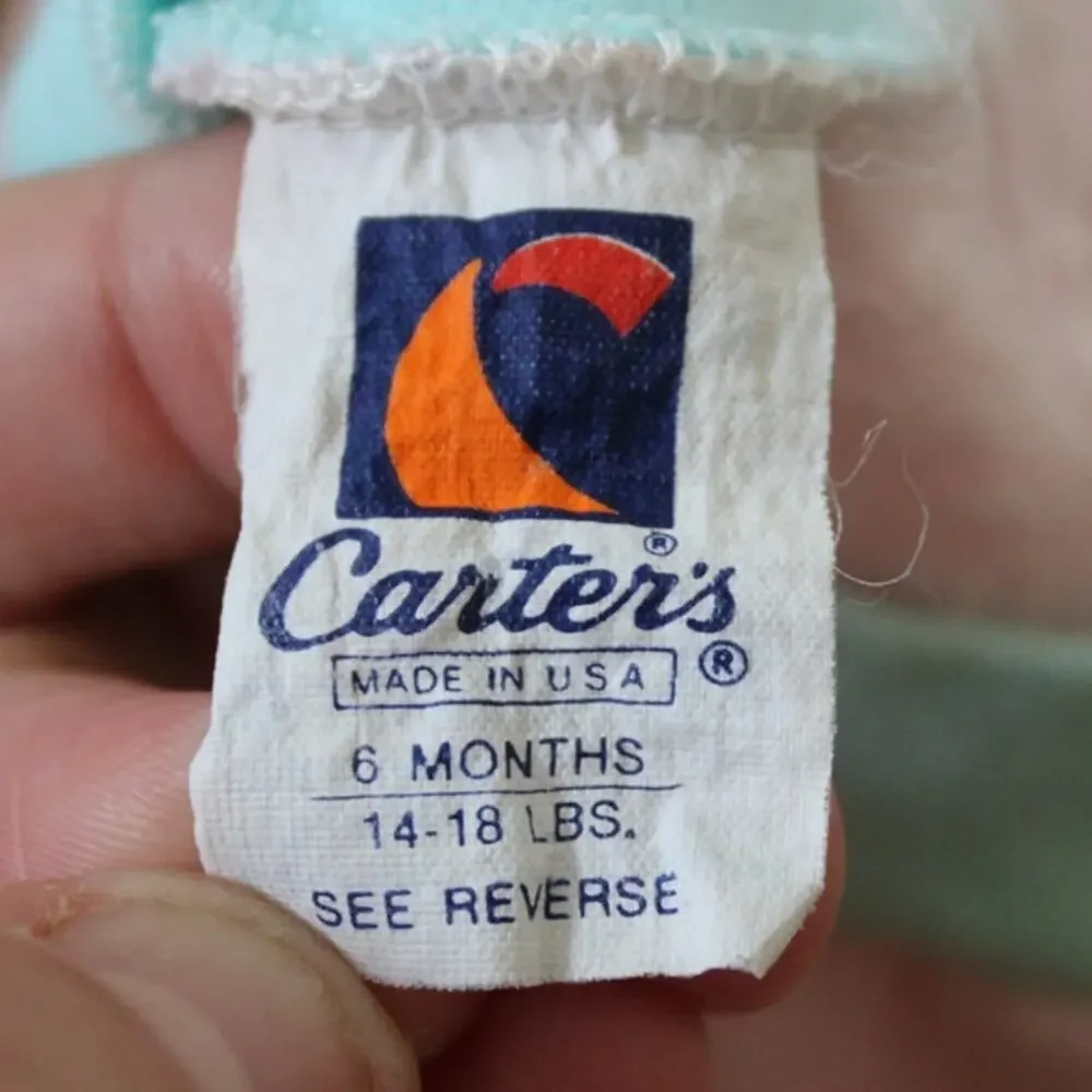 Vintage Carters One Piece Jumpsuit‎ Fleece Ballerina Bear 6 Month USA Made
